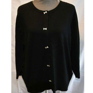 🦩 Cable & Gauge Rhinestone Buttons Sweater🦩